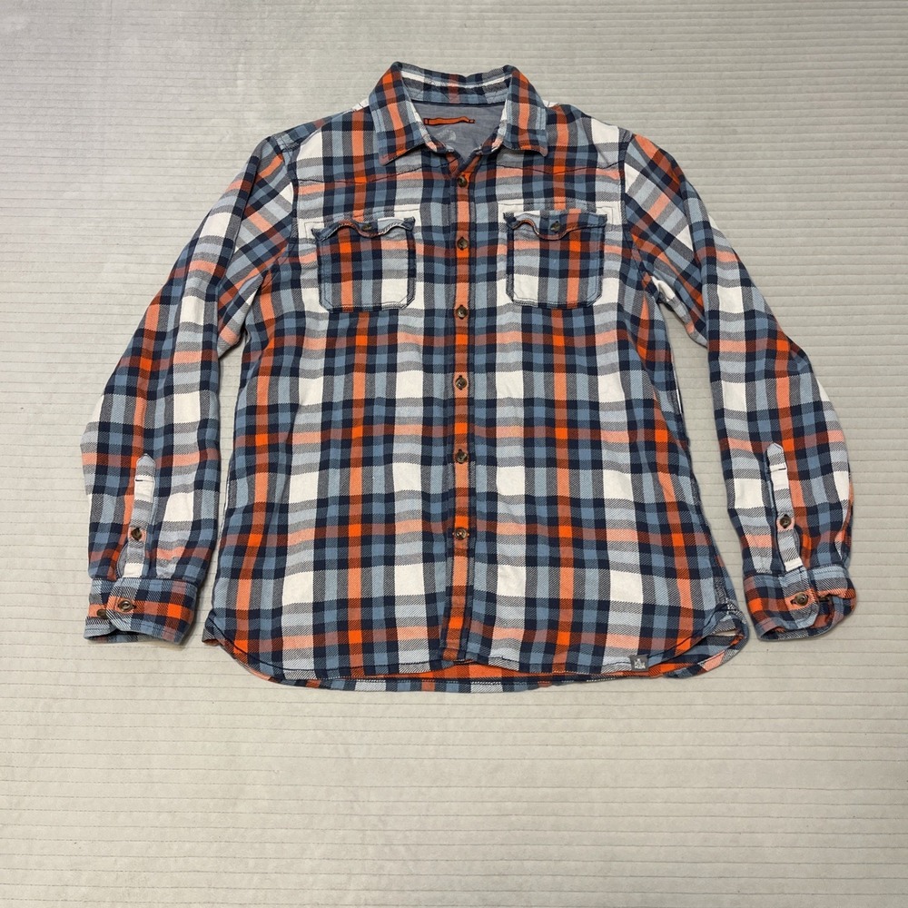 The North Face Flannel Mens M Plaid Lined Collar Band Outdoor Heavy